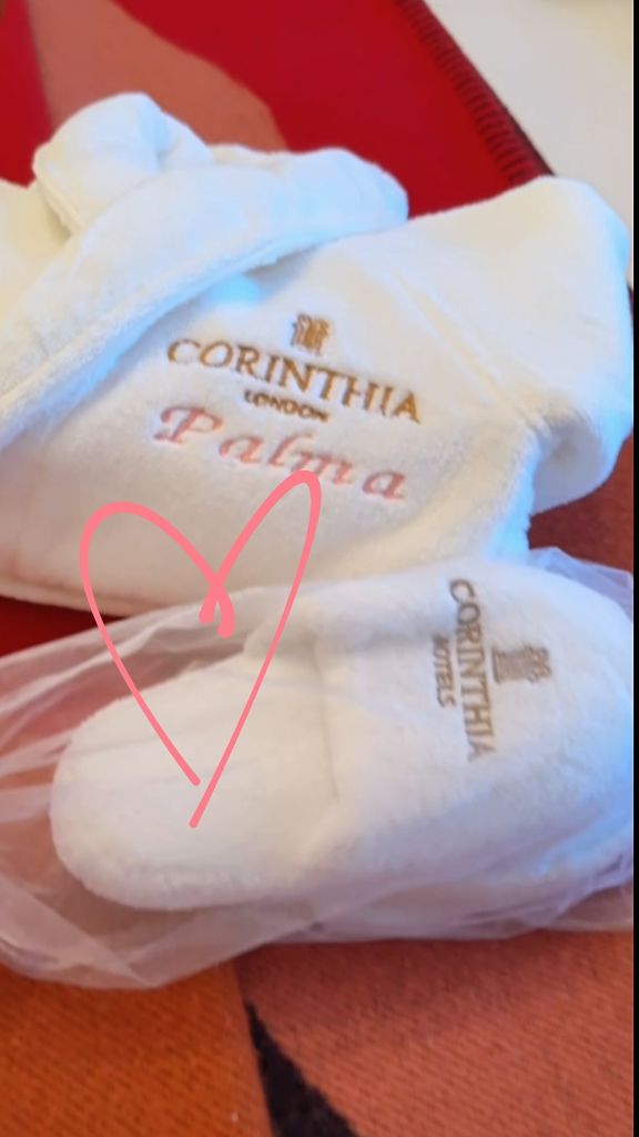 personalised hotel robe and slippers