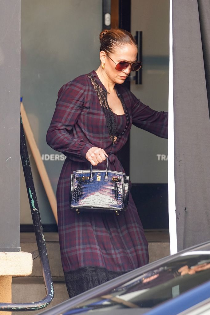 LOS ANGELES, CA - DECEMBER 12: Jennifer Lopez is seen on December 12, 2023 in Los Angeles, California.  (Photo by JOCE/Bauer-Griffin/GC Images)