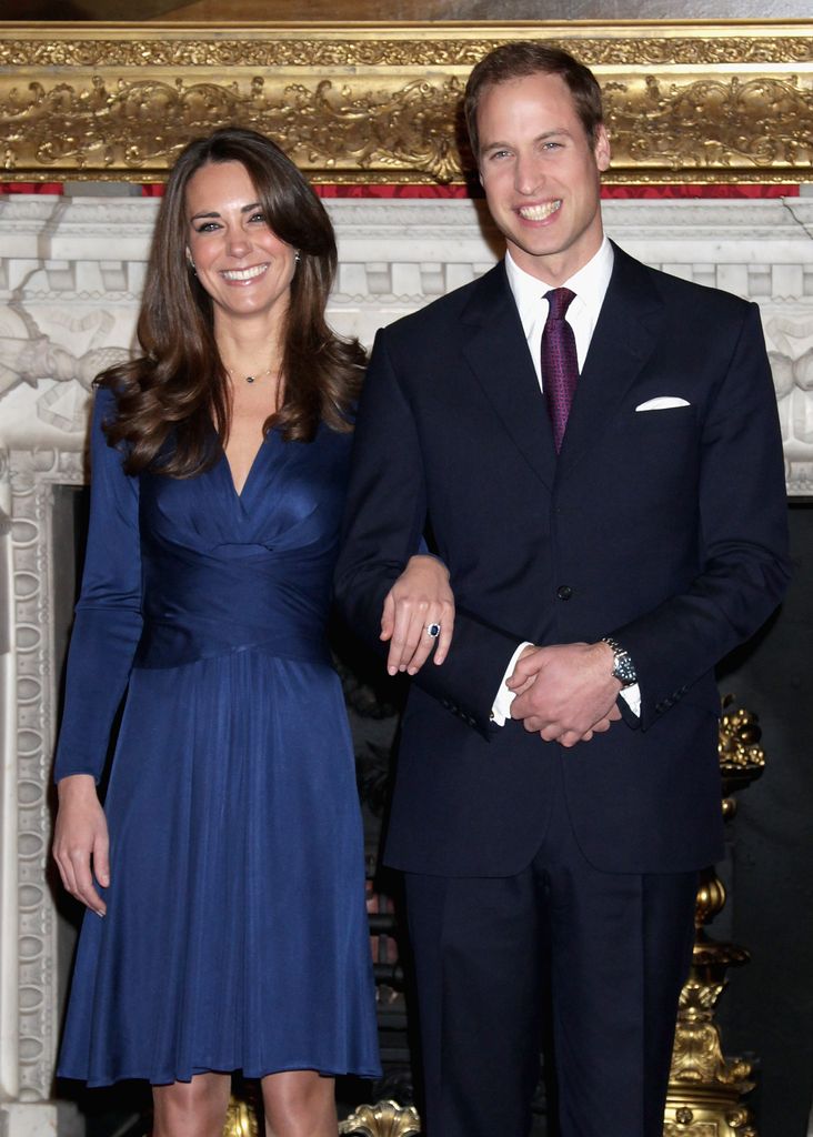 Prince William and Kate Middleton officially announce their engagement at St James's Palace on November 16, 2010 in London, England. 