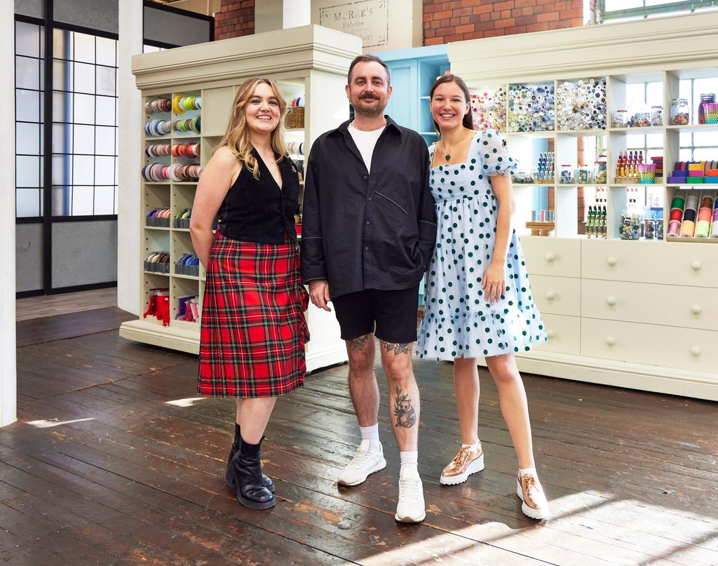 The Great British Sewing Bee's finalists Ailsa, Luke, Pascha