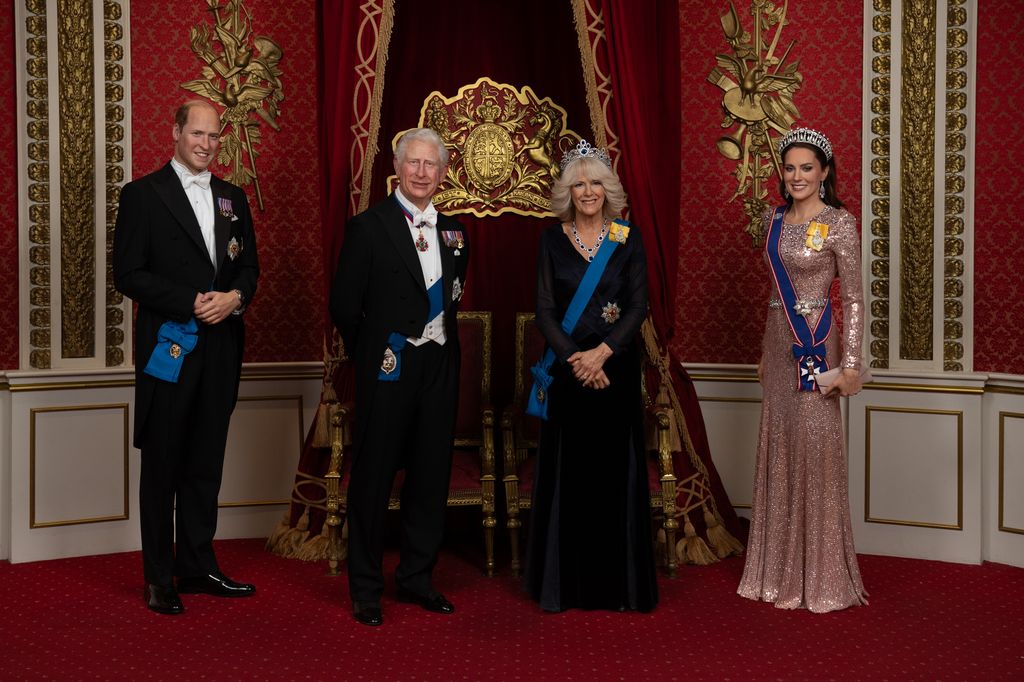 models of royal family at Madame Tussauds in London 