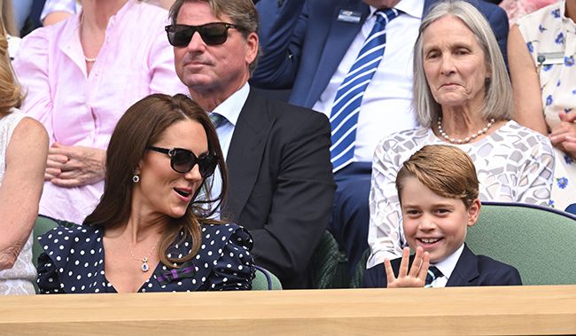 kate middleton and prince george at wimbledon