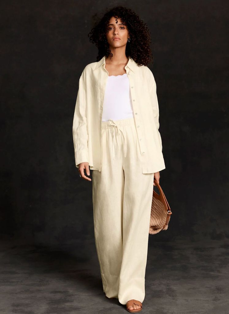 Mint Velvet Butter Yellow Linen Co-Ord