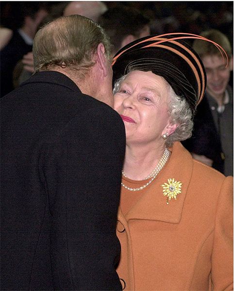 The Queen and Prince Philip share a tender moment
