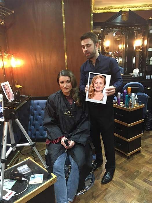 Amy Adams Oscars hairstyle tutorial Matthew Curtis Hair