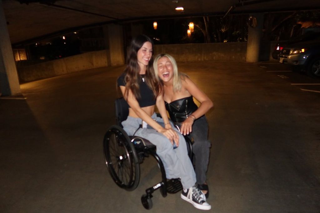 Isabella Tate with friends