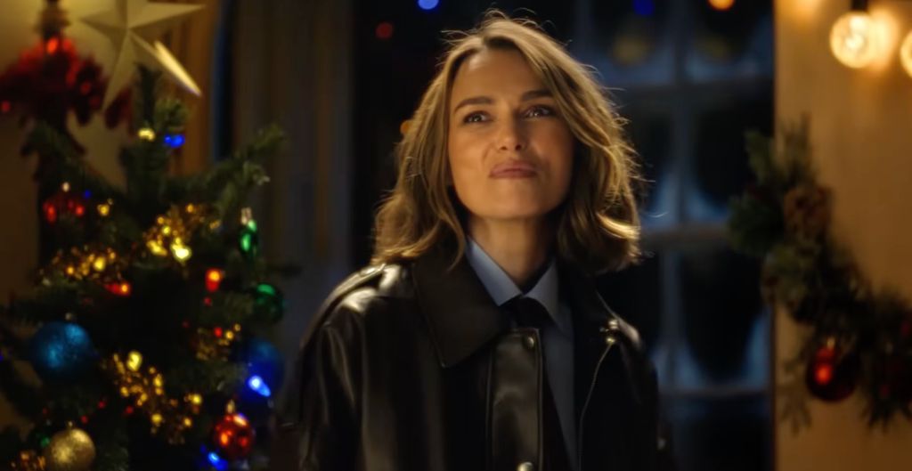 Keira's leather jacket is seriously chic