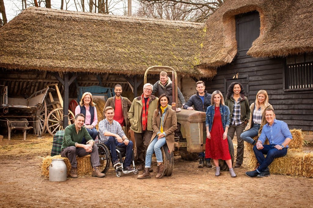 Steve Brown with his Countryfile co-stars including Helen Skelton, Anita Rani and Matt Baker