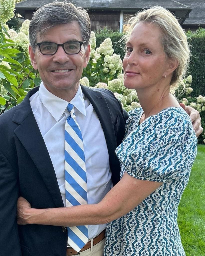 George Stephanopoulos and Ali Wentworth pictured soon after dropping their daughter off at college