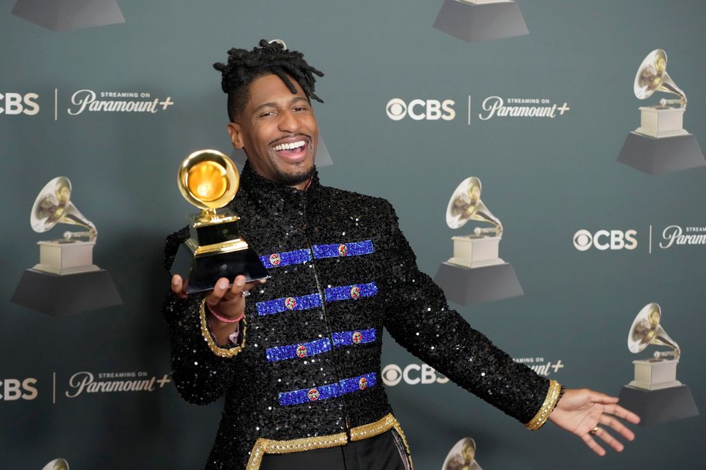 Jon Batiste, winner of the Best Americana Album award for "BIG MONEY", poses in the press room during the 68th GRAMMY Awards at Crypto.com Arena on February 01, 2026 in Los Angeles, California. (Photo by Jeff Kravitz/FilmMagic)