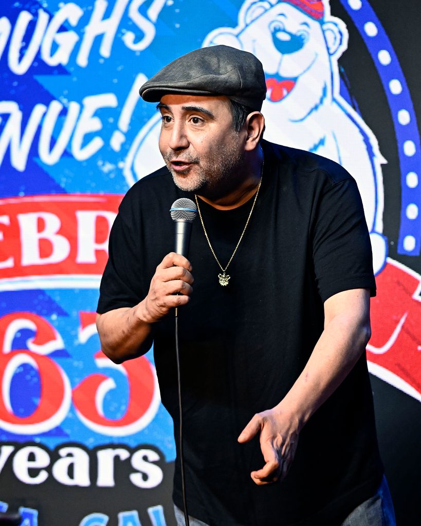 Comedian Jeff Garcia performs at The Ice House Comedy Club on May 04, 2023 in Pasadena, California.