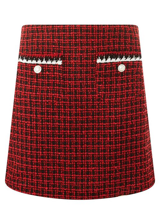 red tweed skirt holly willoughby dorothy perkins