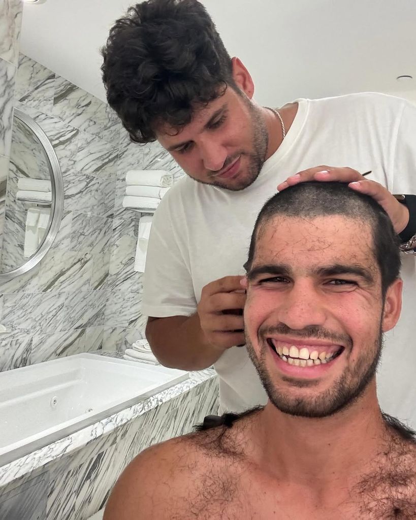 carlos alcaraz brother clippers haircut
