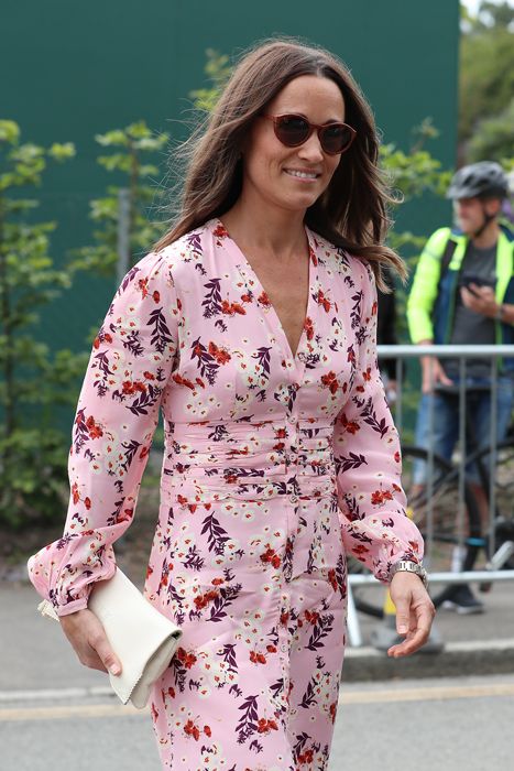 Pippa Middleton in a pink dress