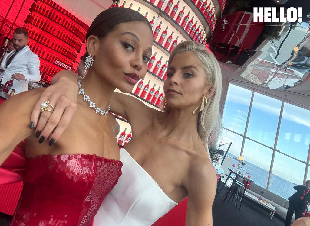 Emma with German super-influencer Caroline Daur posing