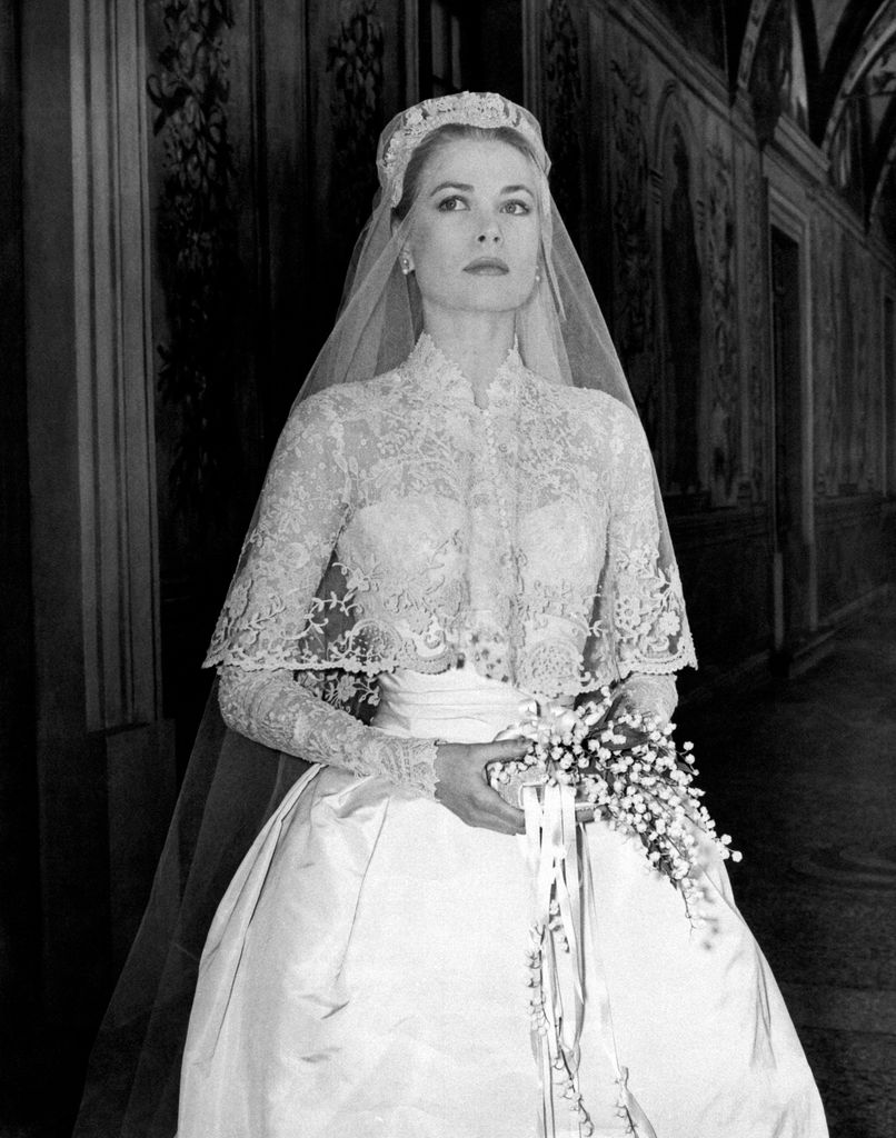 Grace Kelly on her wedding day