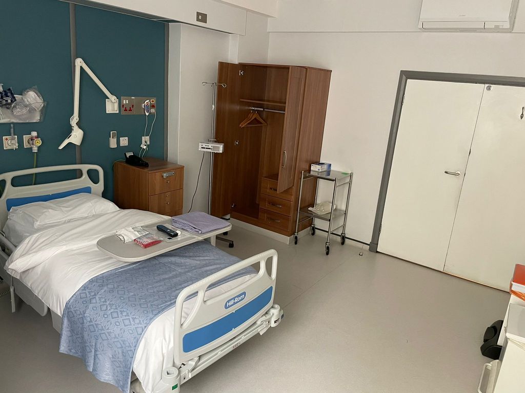 A photo of a hospital room The London Clinic 