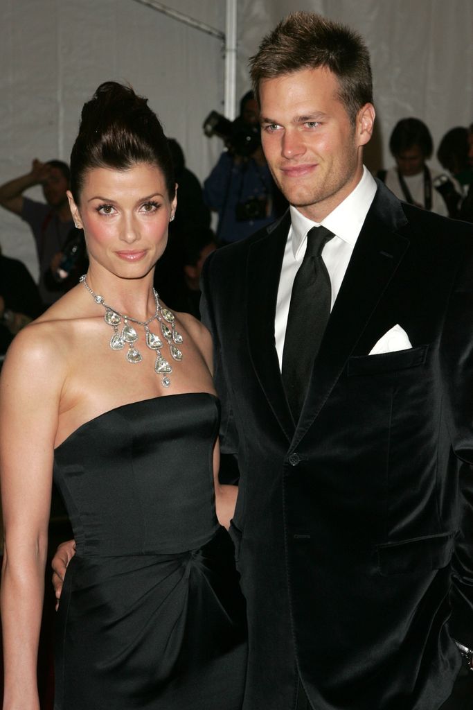Actress Bridget Moynahan and football player Tom Brady of the New England Patriots attend the Metropolitan Museum of Art Costume Institute Benefit Gala: Anglomania at the Metropolitan Museum of Art May 1, 2006 in New York City.