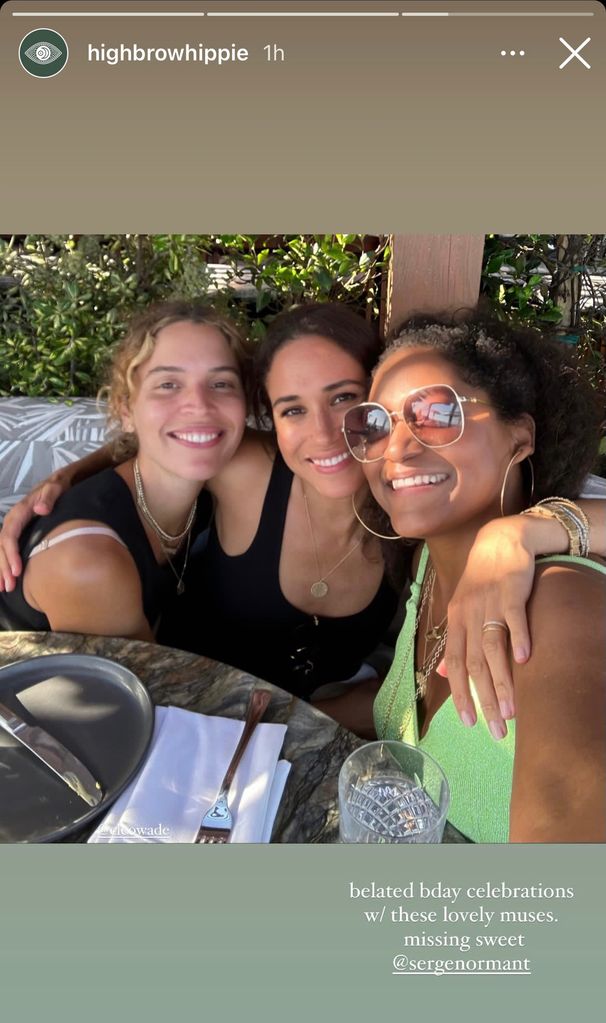 Meghan celebrated her birthday with close friends, Cleo Wade and Kadi Lee