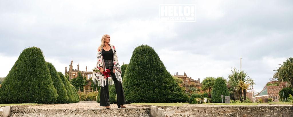 Parnham Park owner Sophie Perkins posing in grounds