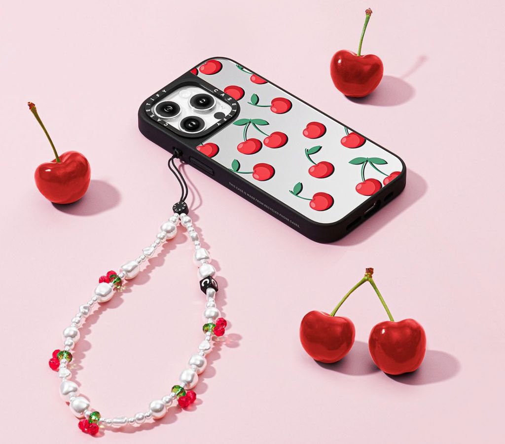 Cherries phone case from casetify