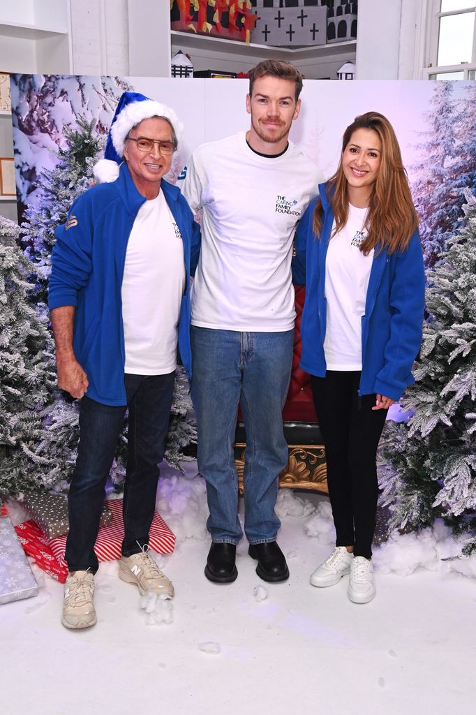 Richard Caring, Will Poulter and Patricia Caring at Winter Wonderland at Surrey Square Primary School 

