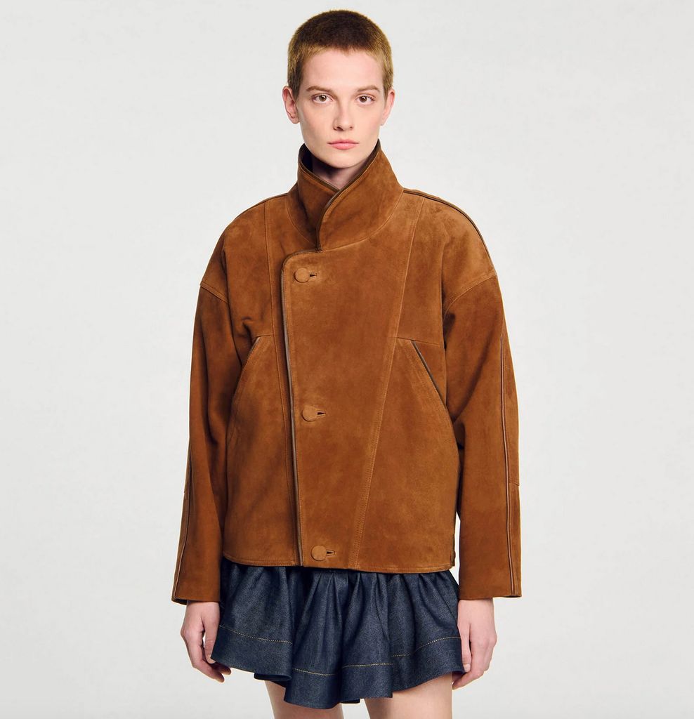 Sandro Suede Jacket