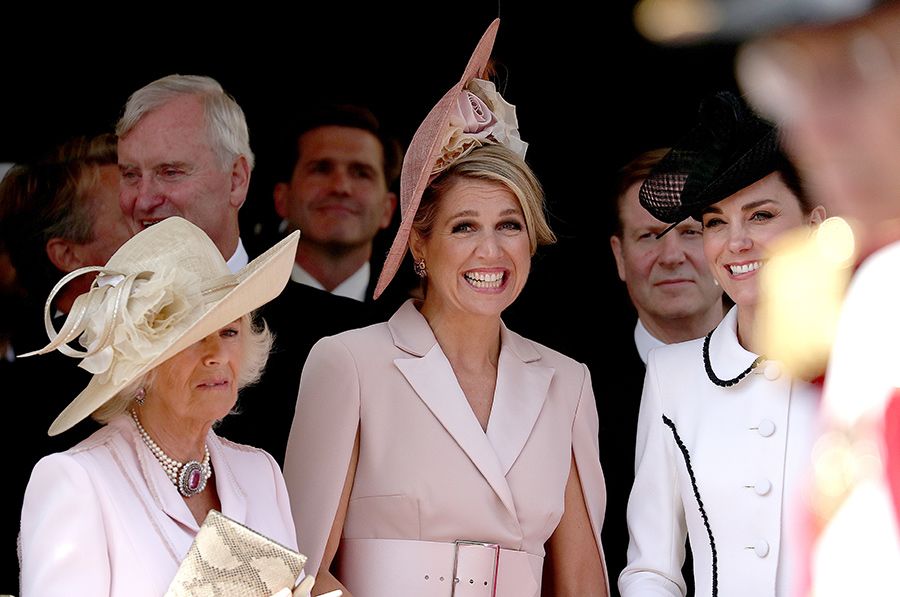 queen maxima smiling at order of garter