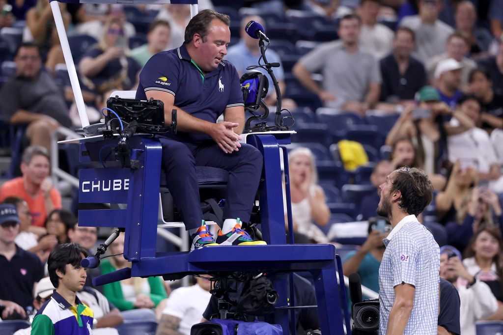 Daniil's interaction with the chair umpire got intense