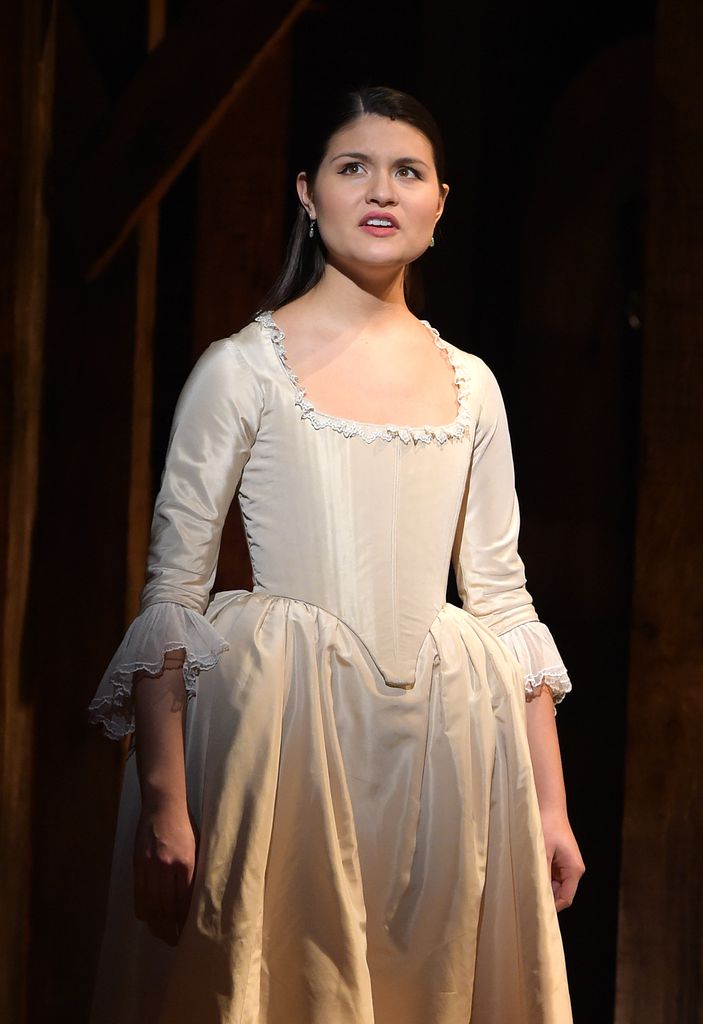 Phillipa Soo on stage during "Hamilton" GRAMMY performance