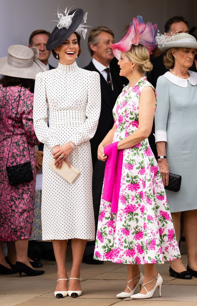 Both women have a penchant for impressive hats