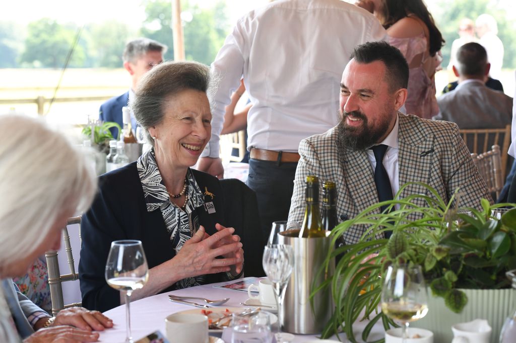 The royal enjoyed a 2-course lunch sat alongside Martin Hibbert, who is Vice President of SIA