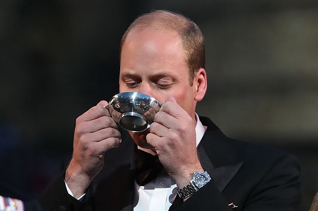 prince william drinks whisky in scotland
