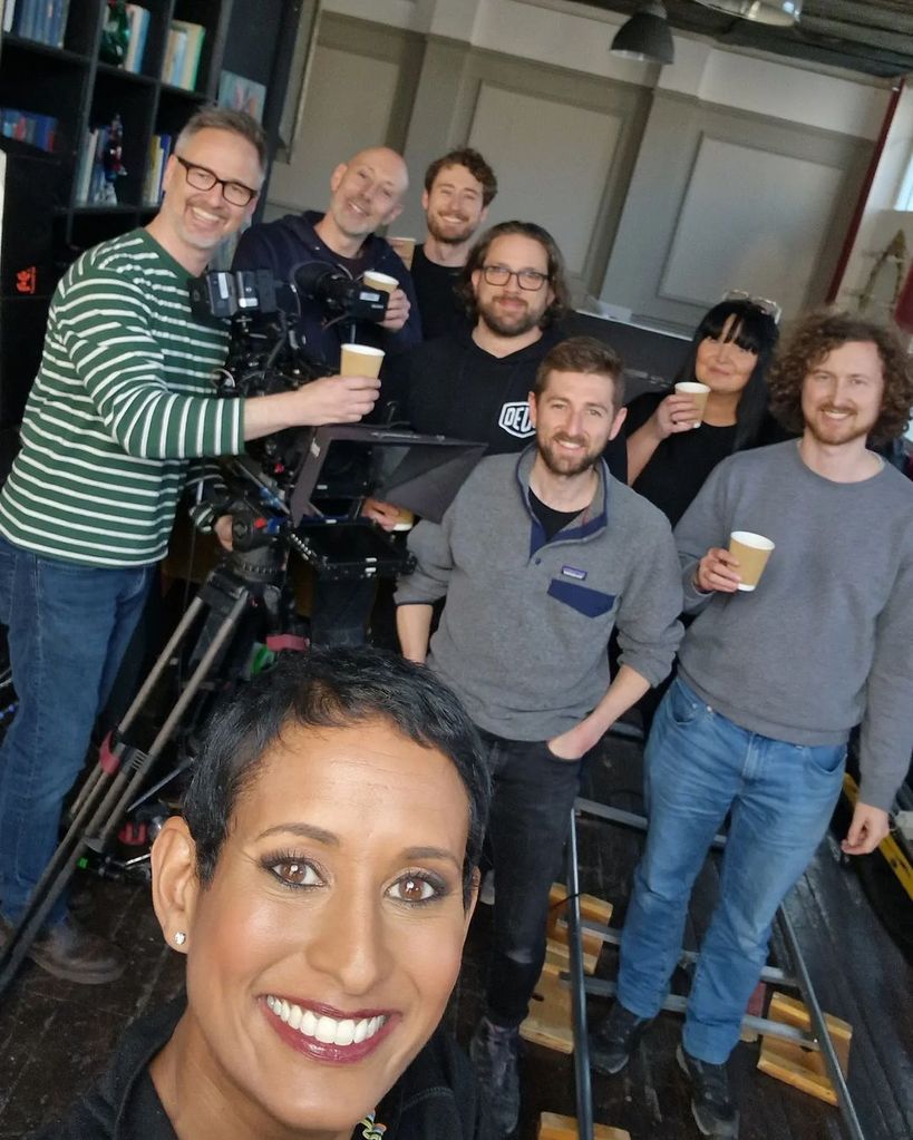 Naga Munchetty shared a selfie with the Claimed and Shamed crew