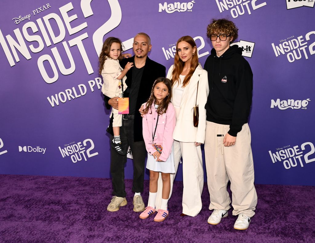 ashlee simpson evan ross and children inside out 2 premiere