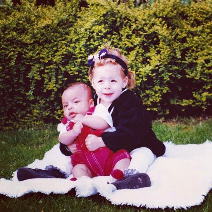 Connor and Bella as youngsters