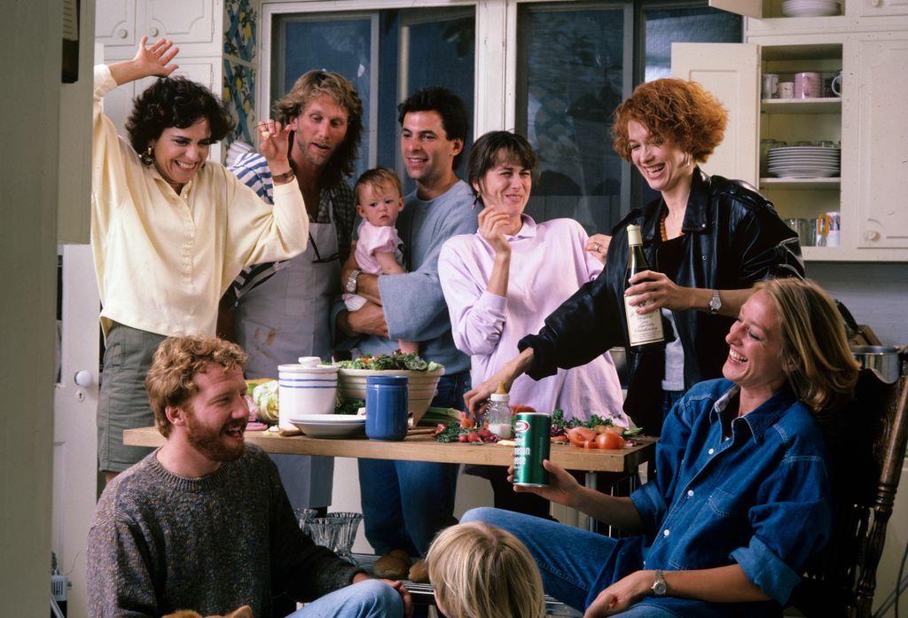 The cast of Thirtysomething - Polly Draper, Timothy Busfield, Peter Horton, Ken Olin, Mel Harris, Melanie Mayron, Patricia Wettig
