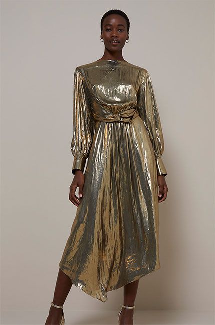 gold ri dress