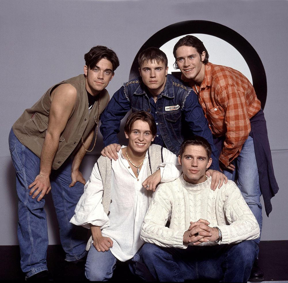 Take That pictured together in 1993