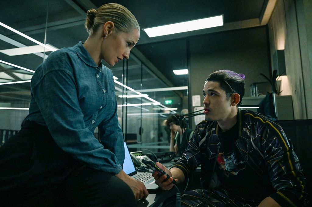 Ruth Bradley and Christopher Chung in Slow Horses