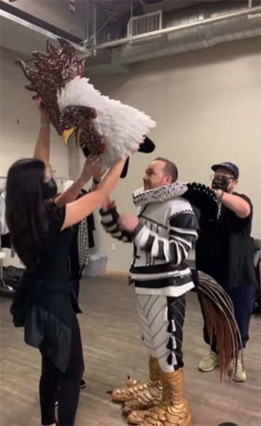 donnie wahlberg wearing rooster costume the masked singer