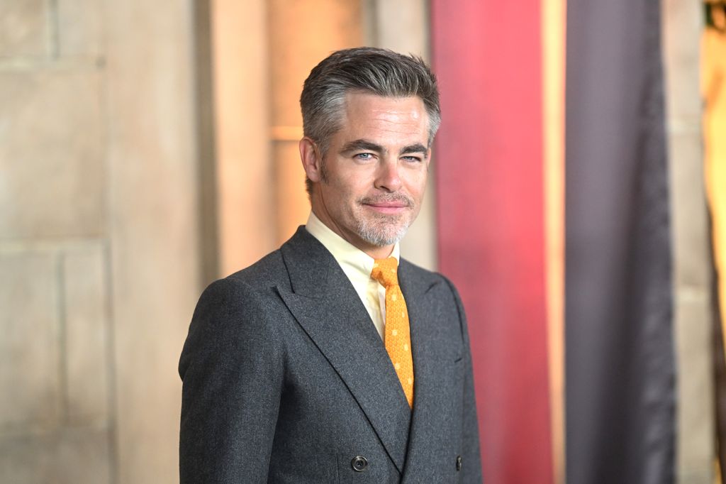 Chris Pine attends the "Dungeons & Dragons: Honour Among Thieves" UK Premiere at Cineworld Leicester Square on March 23, 2023 in London, England