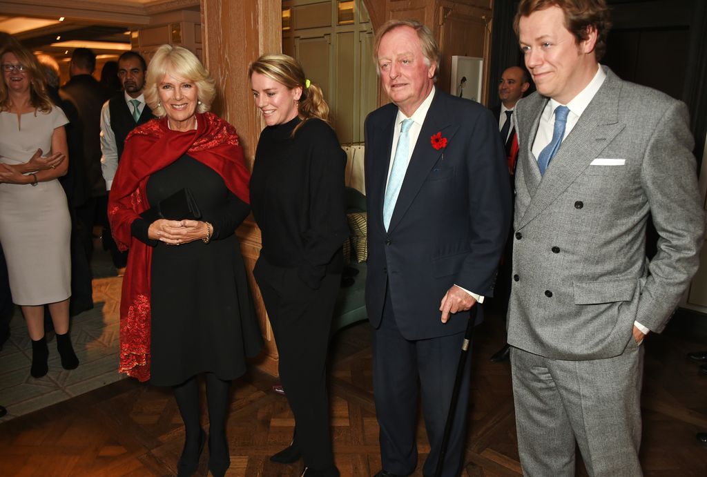 Camilla and Andrew Parker Bowles with their two children, Laura Lopes and Tom Parker Bowles 