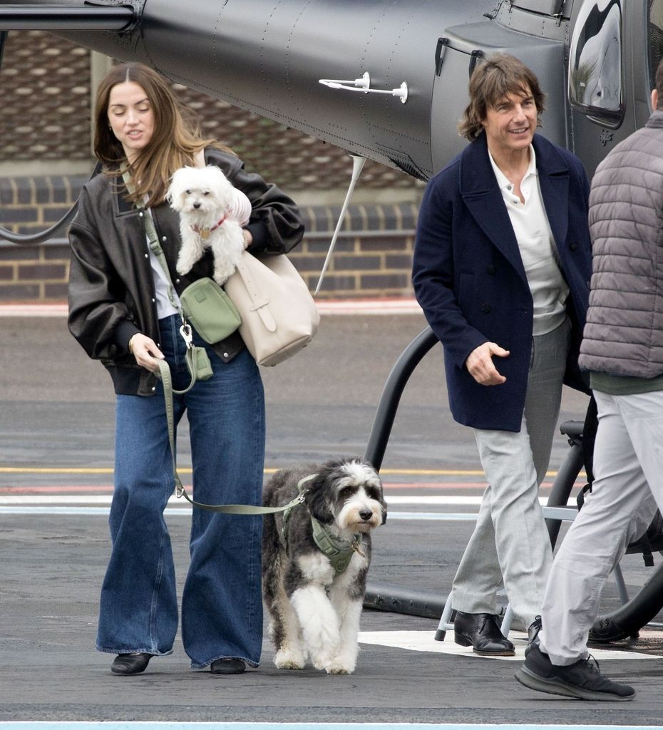 Tom Cruise and Ana De Armas were photographed arriving in London