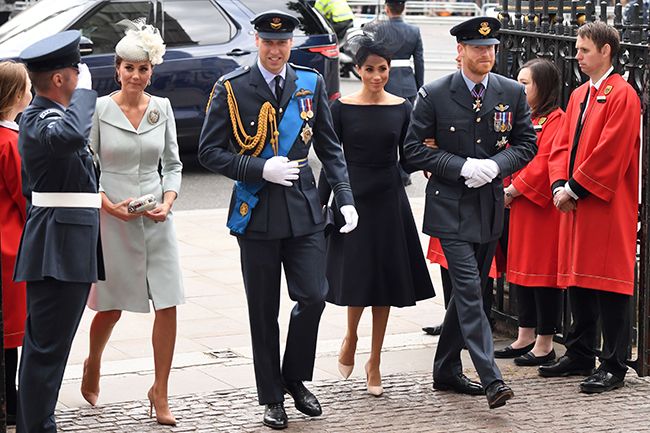 Kate Middleton, Prince William, Meghan Markle and Prince Harry at the RAF Centenary