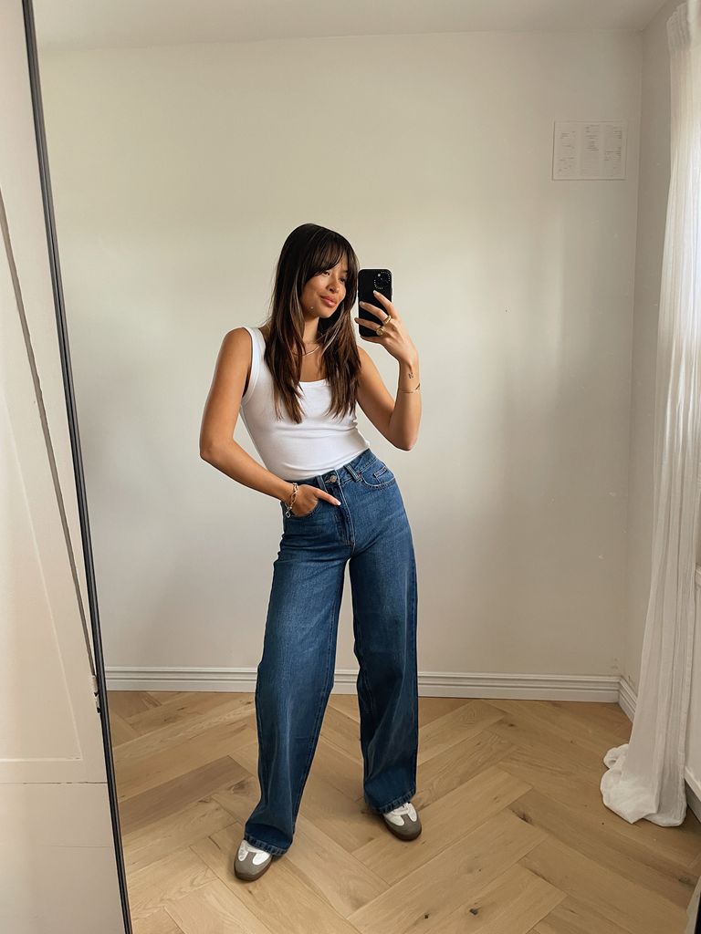 Vanessa Blair wearing the Marks & Spencer jeans