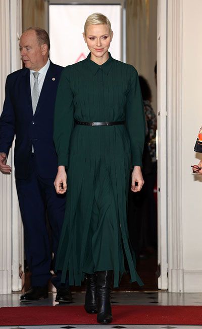princess charlene green dress