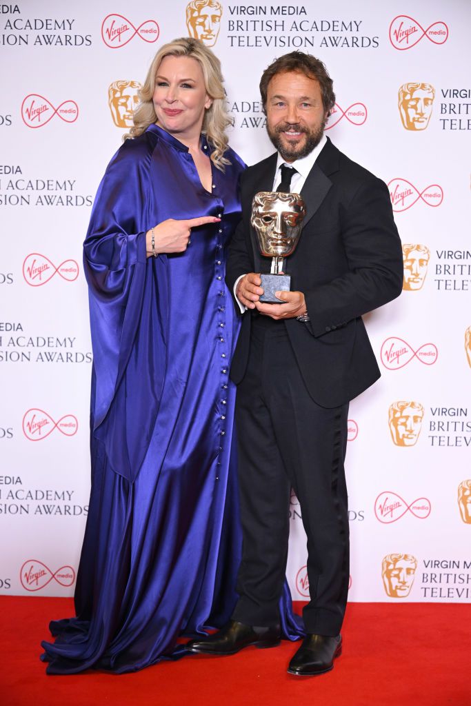 Hannah Walters and Stephen Graham attend the Virgin Media British Academy Television Awards 