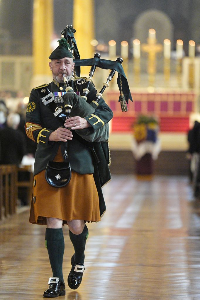 A Piper from the Royal Dragoons played a Lament called 'Sleep, Dearie, Sleep'