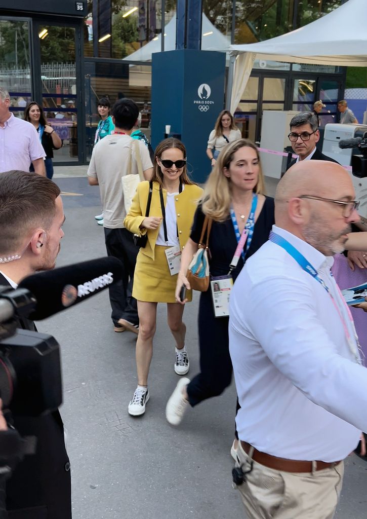 Natalie is seen leaving Bercy Arena during the 2024 Olympic Games on July 30, 2024 in Paris, France. (Photo by MEGA/GC Images)